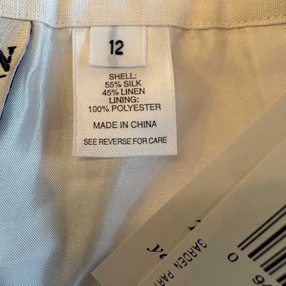 NWT Vintage Pendleton Floral Silk Linen Blend Lined High-Rise Pants Retro Office - Picture 8 of 10